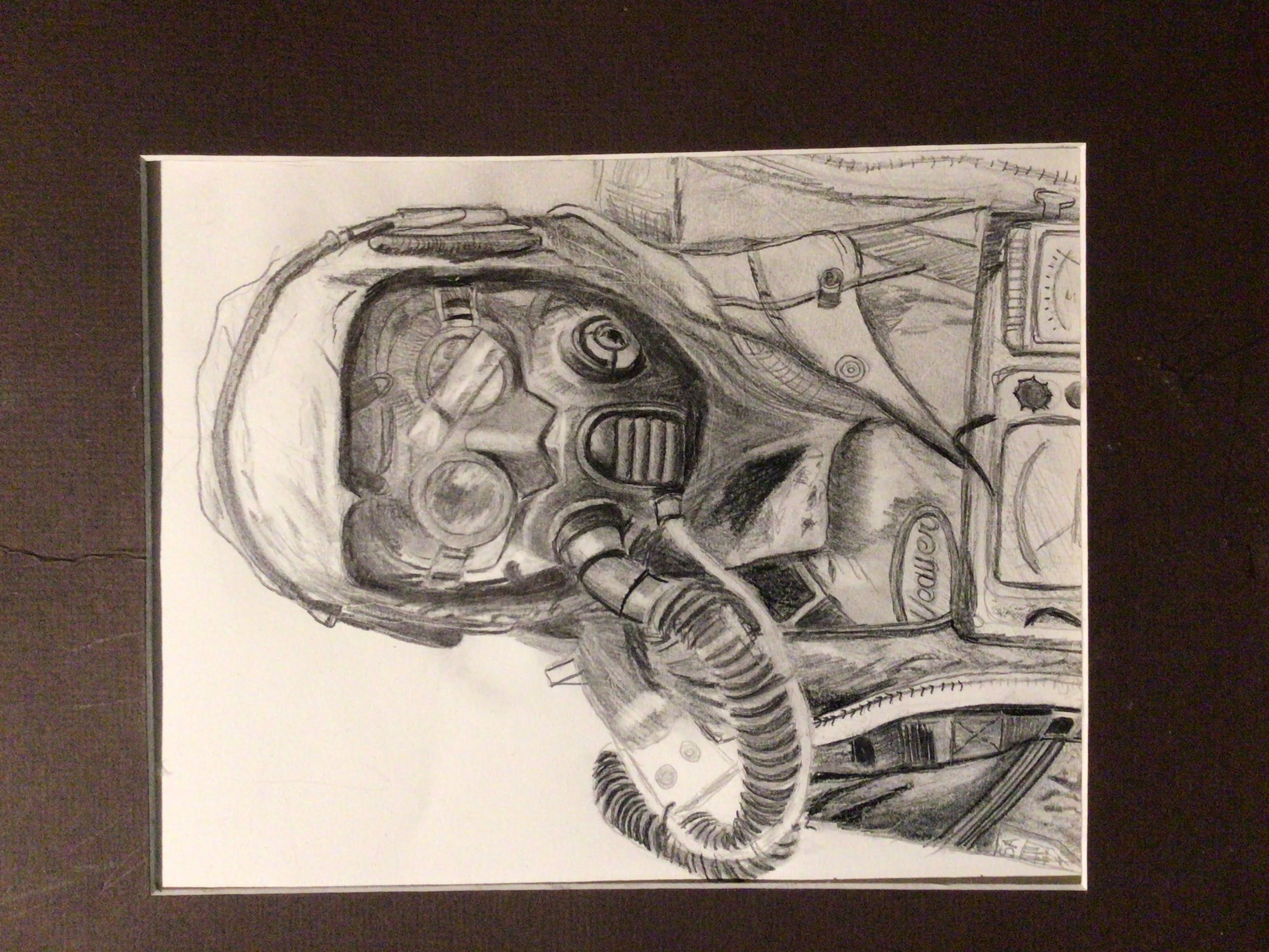Framed Pencil Drawing – The Repairman